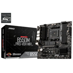 MOTHERBOARD MSI B550M PRO-VDH WIFI DDR4 AM4 (3RA/4TA/5TA GEN)