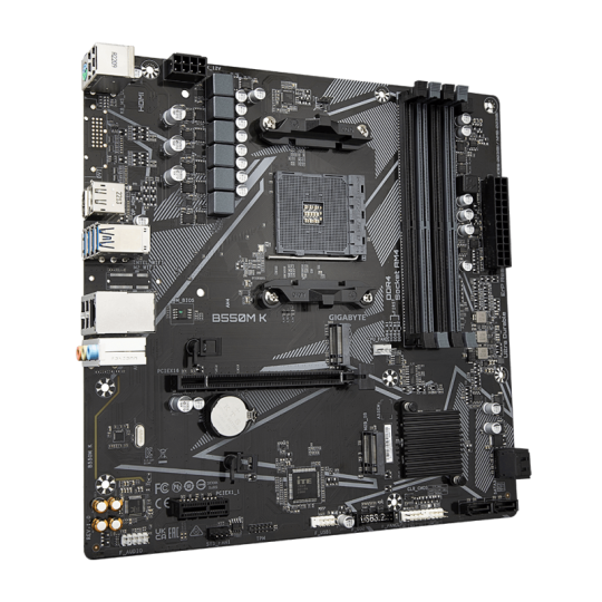 Motherboard GIGABYTE B550M K DDR4 AM4 (Serie 3000/4000/5000