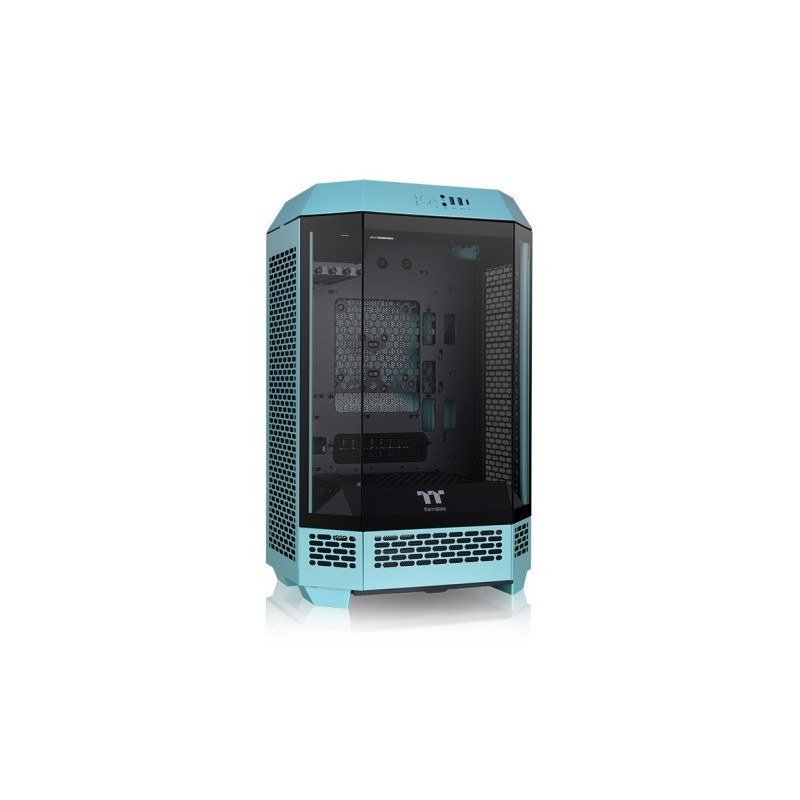 Gabinete TT The Tower 300 Mid-Tower TG x3 Fan x2 Turquoise