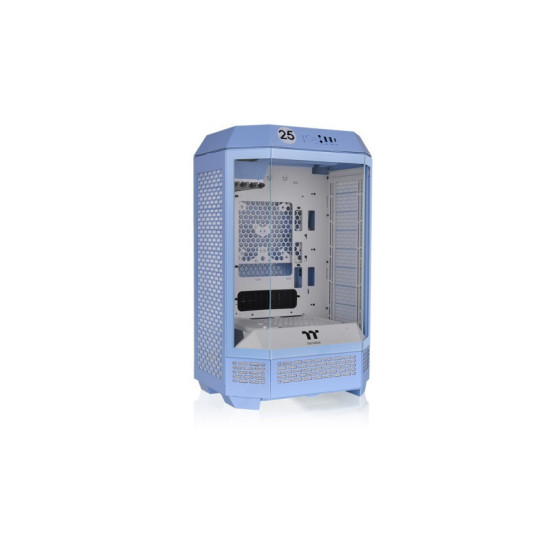 Gabinete TT The Tower 300 Mid-Tower TG x3 Fan x2 Hydrangea Blue