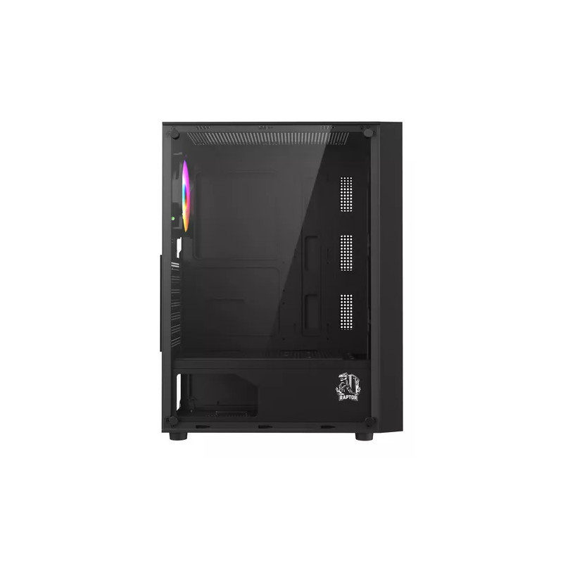 Gabinete Raptor Sentinel TG Mid-Tower RGB Fan x4 w/button control