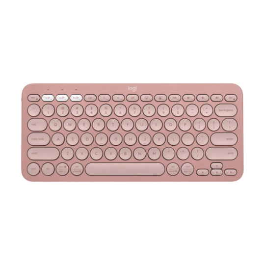 Teclado Logitech Bluetooth K380s Pebble Rose 920-011785