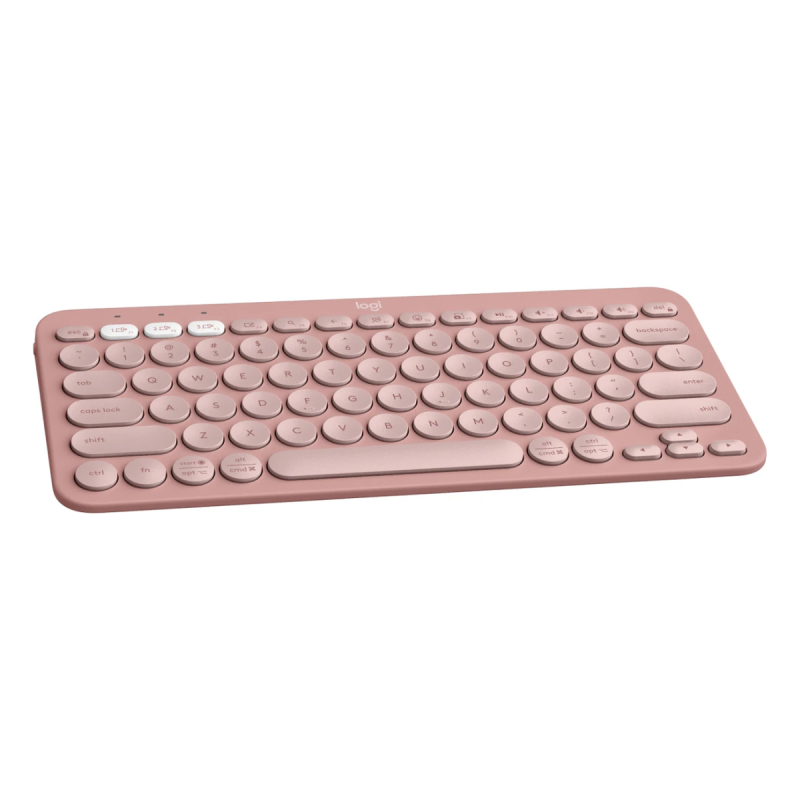 Teclado Logitech Bluetooth K380s Pebble Rose 920-011785