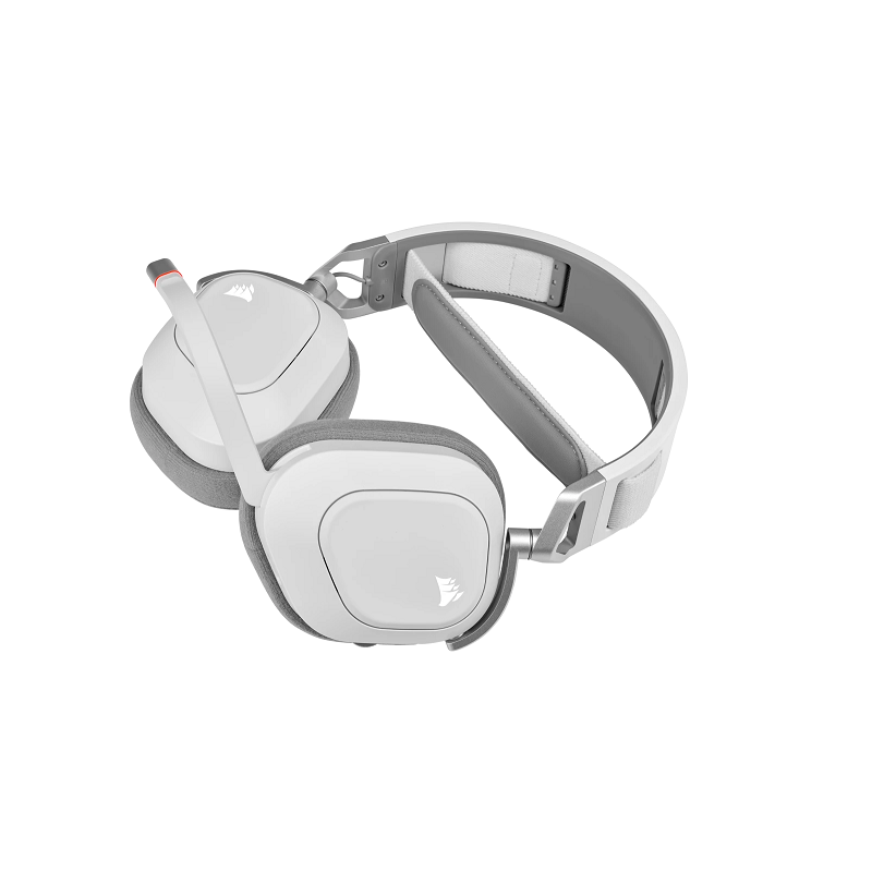Auricular Corsair HS80 RGB Wireless Spatial Audio WHITE