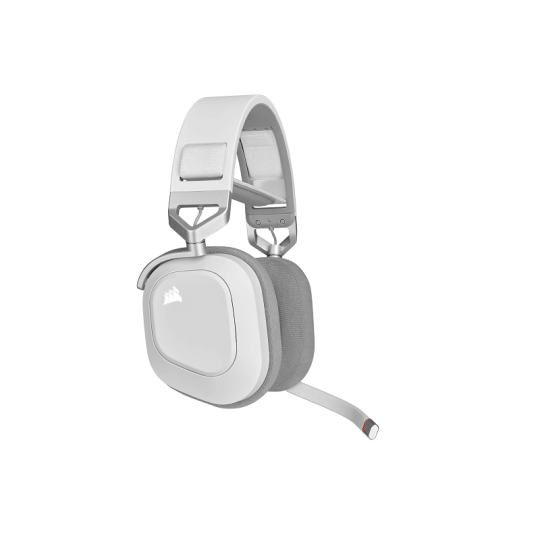 Auricular Corsair HS80 RGB Wireless Spatial Audio WHITE