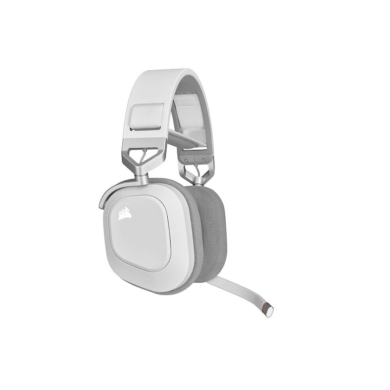 Auricular Corsair HS80 RGB Wireless Spatial Audio WHITE